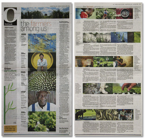 The spread in Sunday's Outlook section