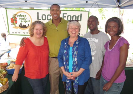 Melissa Contreras, John Lewis (Sistrunk and PATCH market), Sharon Yeago (consultant), Brett Johnson and Rachelle Lawson-Norwood from PATCH market.