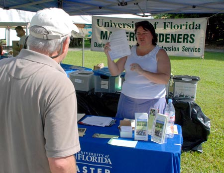 Master Gardeners were on hand to solve problems.